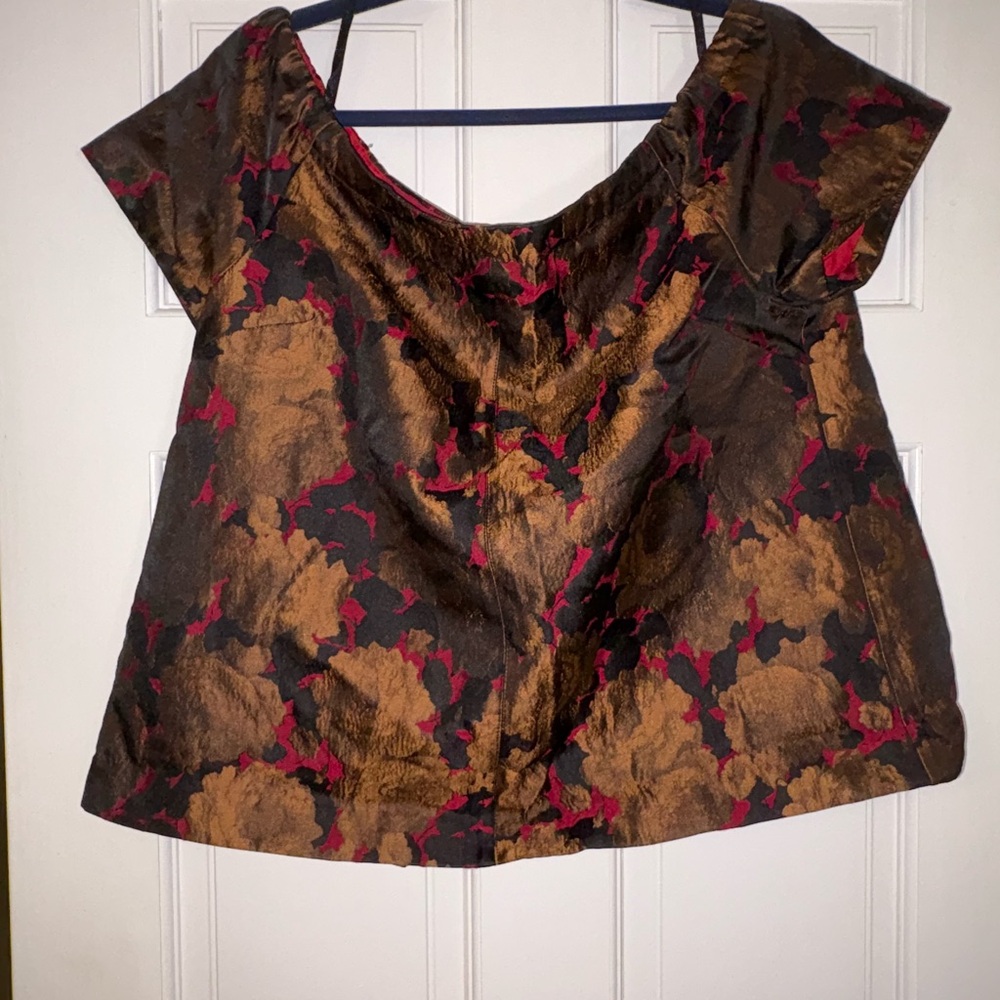 ASOS Black and Brown Floral Women's Blouse